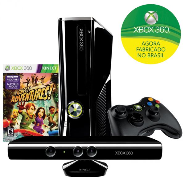 X BOX360 + KINECT + JOGO KINECT ADVENTURES